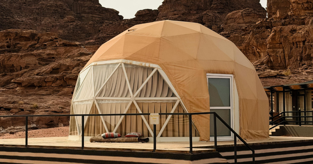 Are Dome Homes Energy-Efficient? geodesic dome in desert landscape