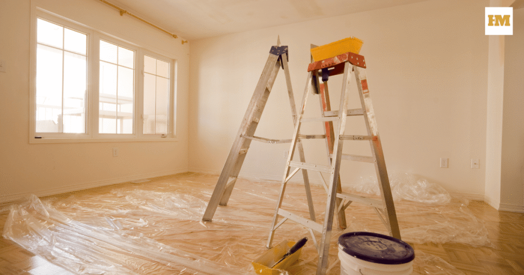 preparing the space before new kitchen installation